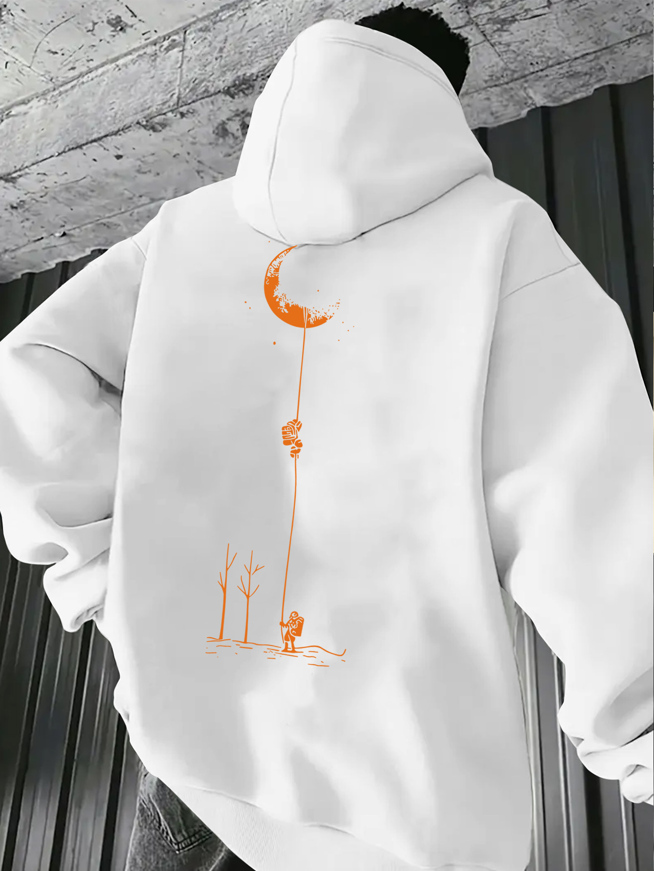 Outdoor Sport Drawing - Felpa con cappuccio da uomo per