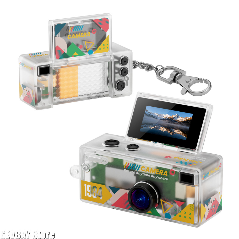 Outdoor Sport For Kids - G62 Mini Fotocamera Retrò a Portachiavi,