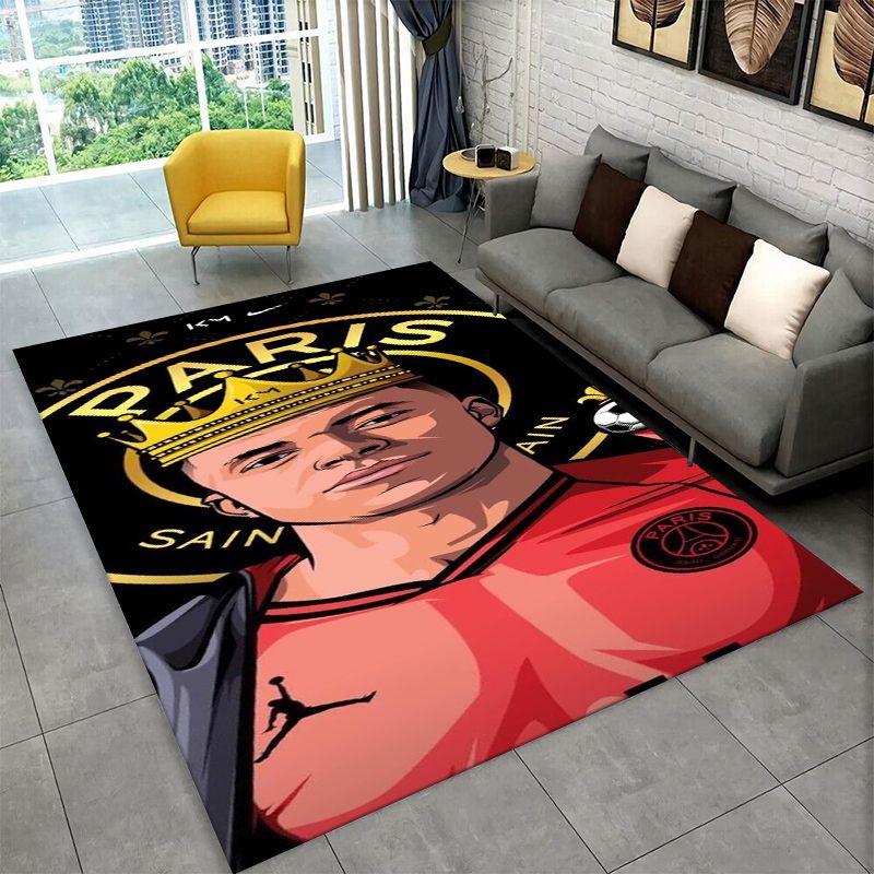 Outdoor Sport Area - Tappeto antiscivolo Football M-Mbappe Sport Star