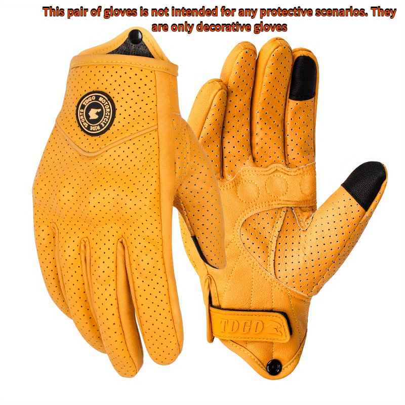 Horse Riding Glove - Guanti da Moto in Pelle Impermeabili