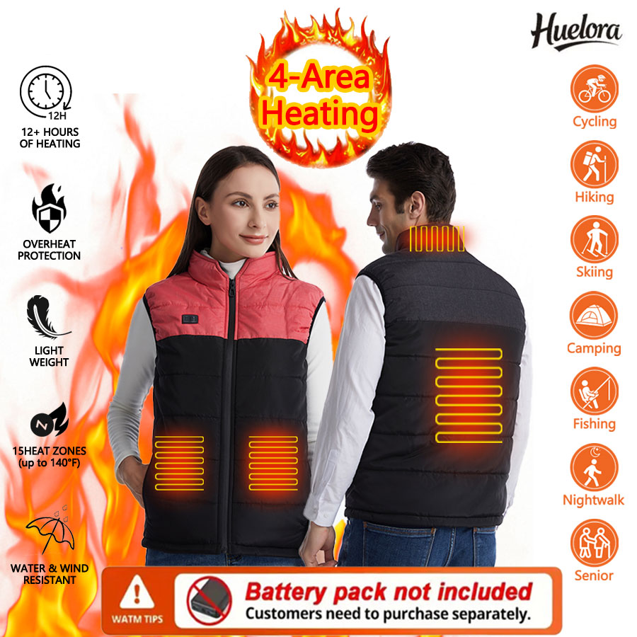 Outdoor Sport Area - Gilet invernale con colletto rialzato a